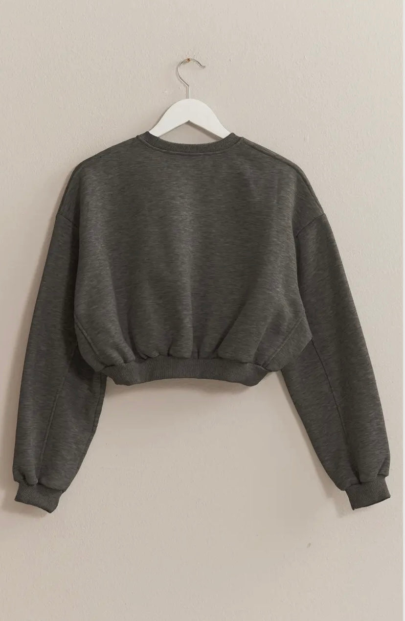 Cropped sweatshirt