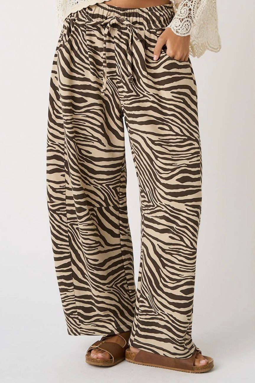 Mocha Safari Barrel Pants