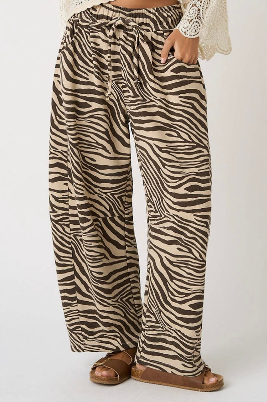 Mocha Safari Barrel Pants