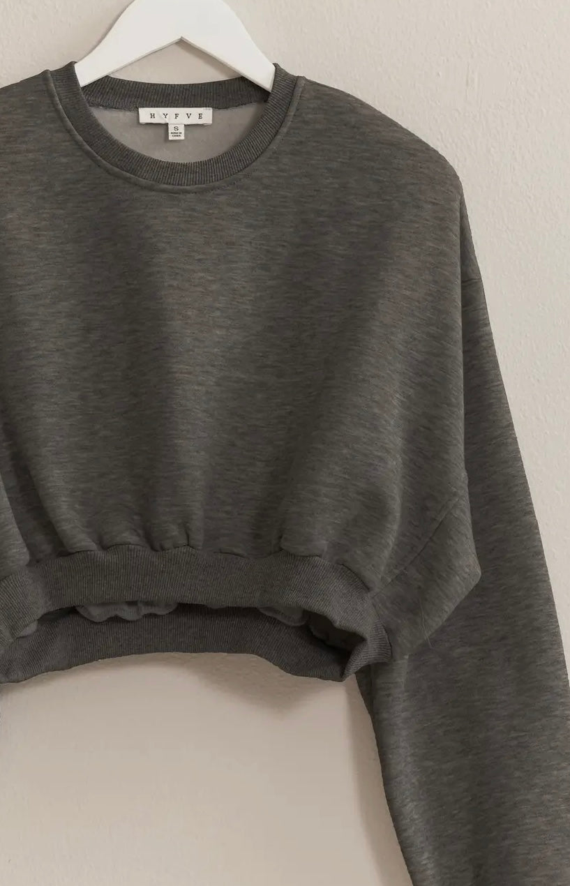 Cropped sweatshirt