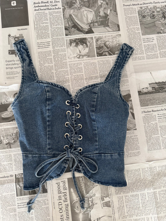 Jean tank top