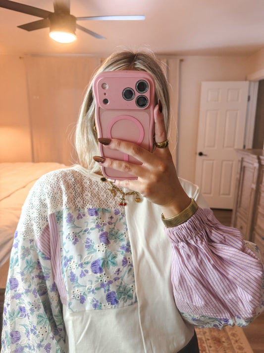 Patchwork Sleeve Top